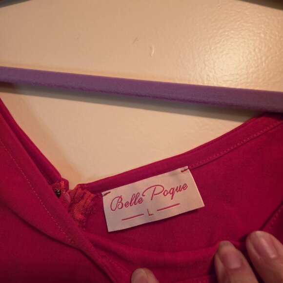 Belle Porque Red Dress L - Picture 3 of 5